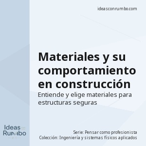 Materiales y su comportamiento en construcción