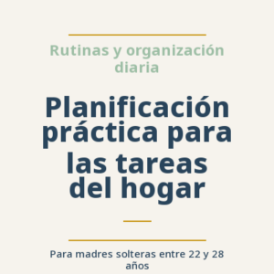 Planificación práctica para las tareas del hogar