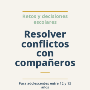 Resolver conflictos con compañeros