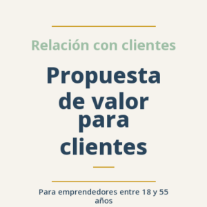 Propuesta de valor para clientes
