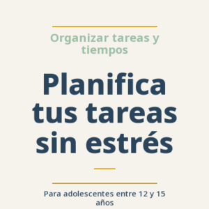 Planifica tus tareas sin estrés