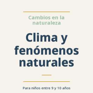 Clima y fenómenos naturales