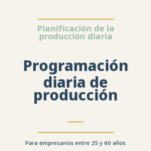 programación diaria de producción