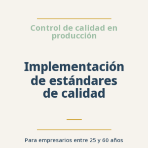 Implementación de estándares de calidad
